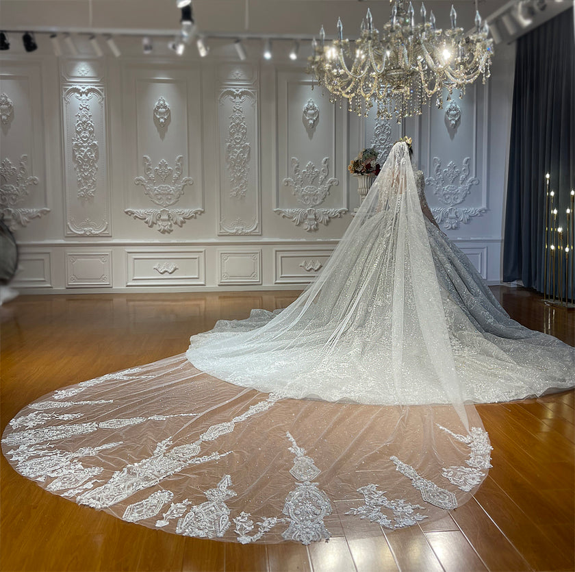 Luxury Latest Designs Beaded  Bridal Gown Wedding Dress