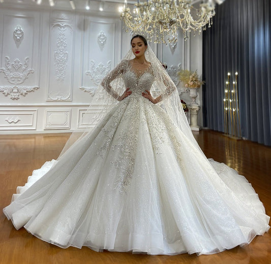 Beautiful Luxury spectacular Ball Gown Bridal Wedding Dresses