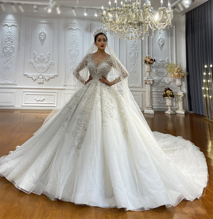 Beautiful Luxury spectacular Ball Gown Bridal Wedding Dresses